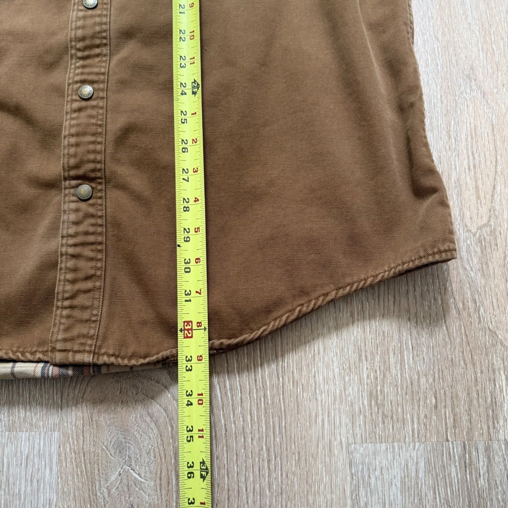 VTG LL Bean Flannel Lined Canvas Field Jacket Mens Large Tall Brown Made‎ in USA - Picture 10 of 11